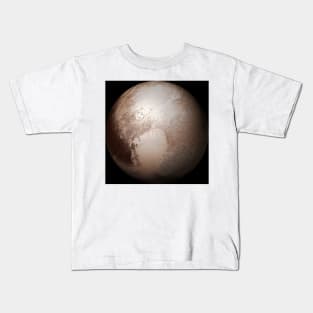 Pluto from space, illustration (C026/9673) Kids T-Shirt